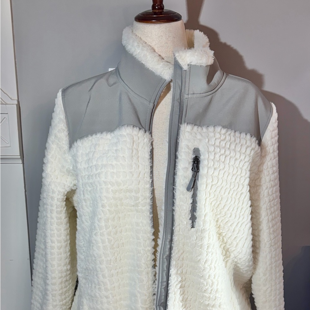 Made for Life Fleece Jacke, Women's, Zipper Front, Pre-Owned, Size L